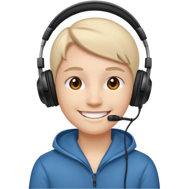 Una carita con audios emoji