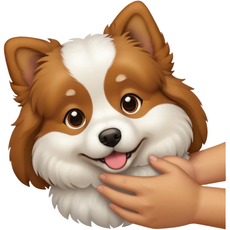 głaskany pies emoji