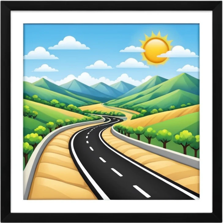 CARRETERA sin recuadro  emoji