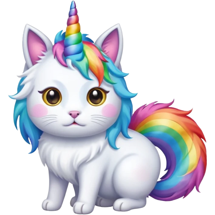 Unicorn cat emoji