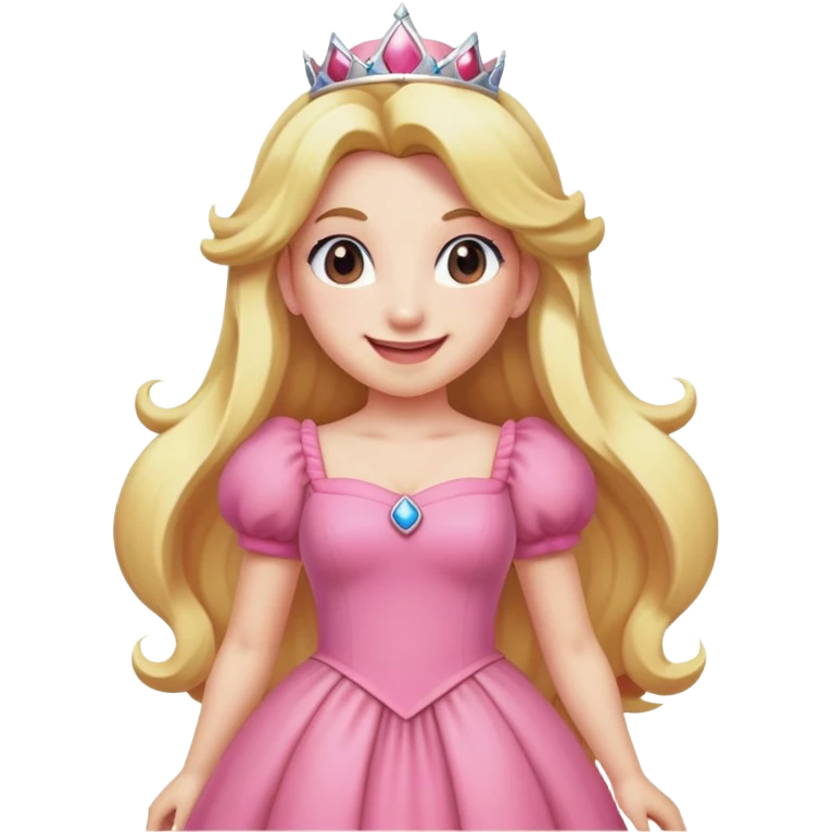 Princess Peach from Mario Bros emoji