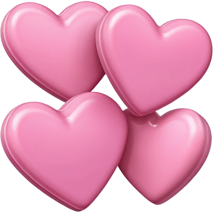 pink hearts and pink candy emoji