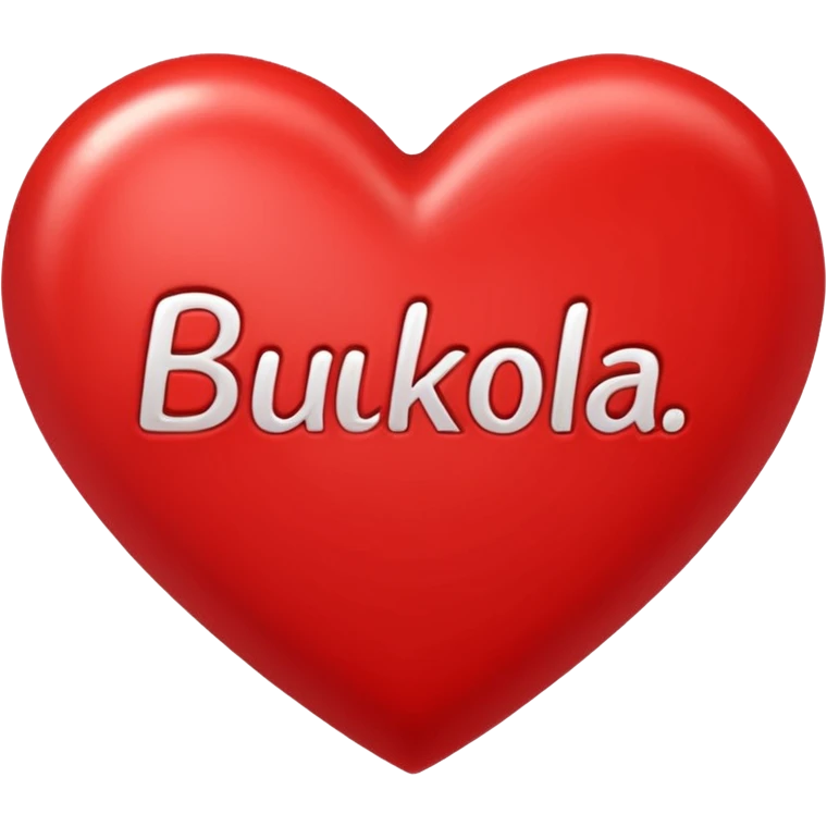 Make a love heart say Bukola emoji