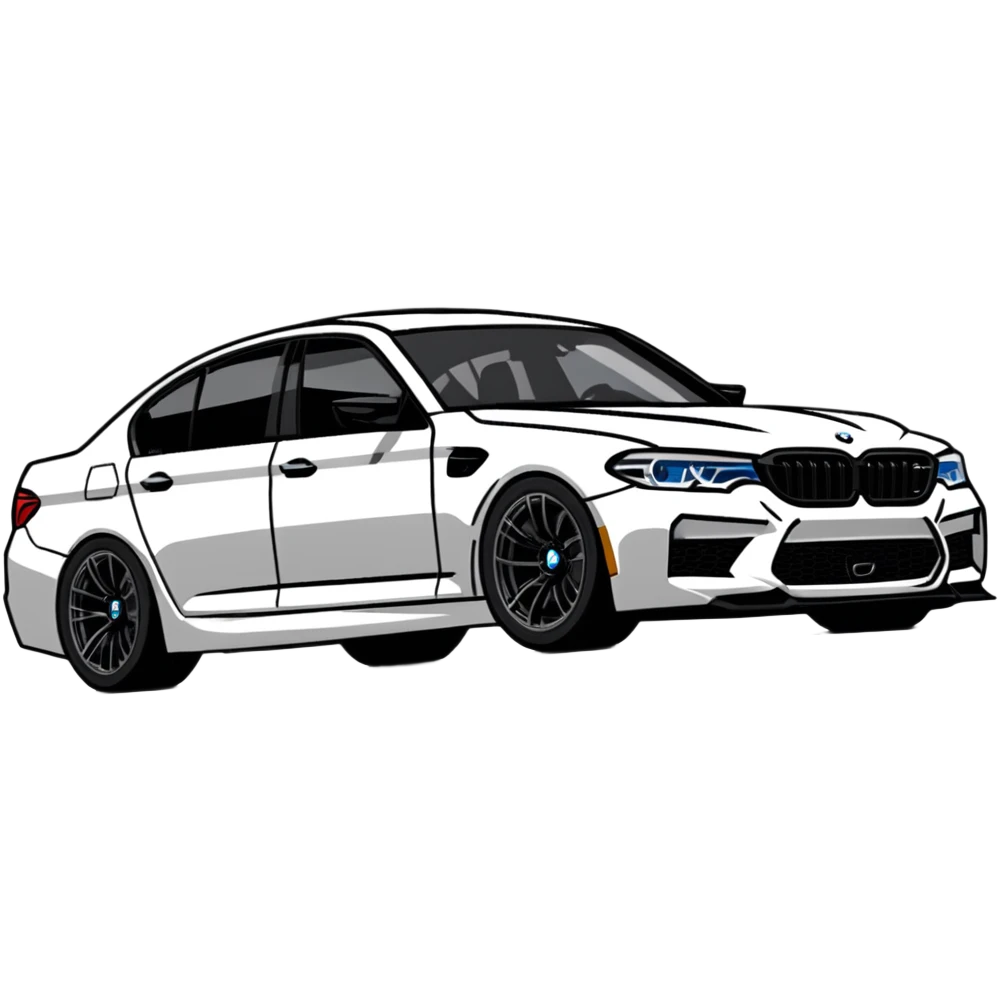 BMW M5 performance car emoji