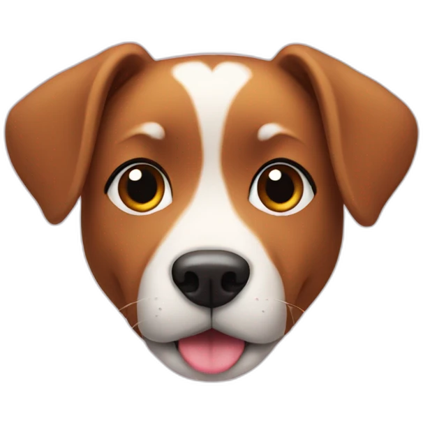 Dog with heart  emoji