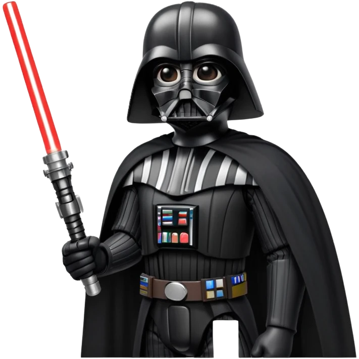 Darth vader mit seinem lichtschwert emoji