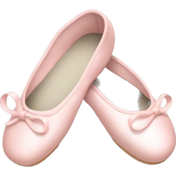 Pale pink ballet shoes emoji