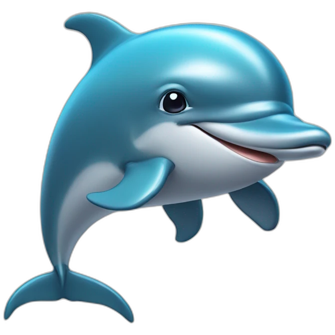 A humanoid dolphin with a cap  emoji
