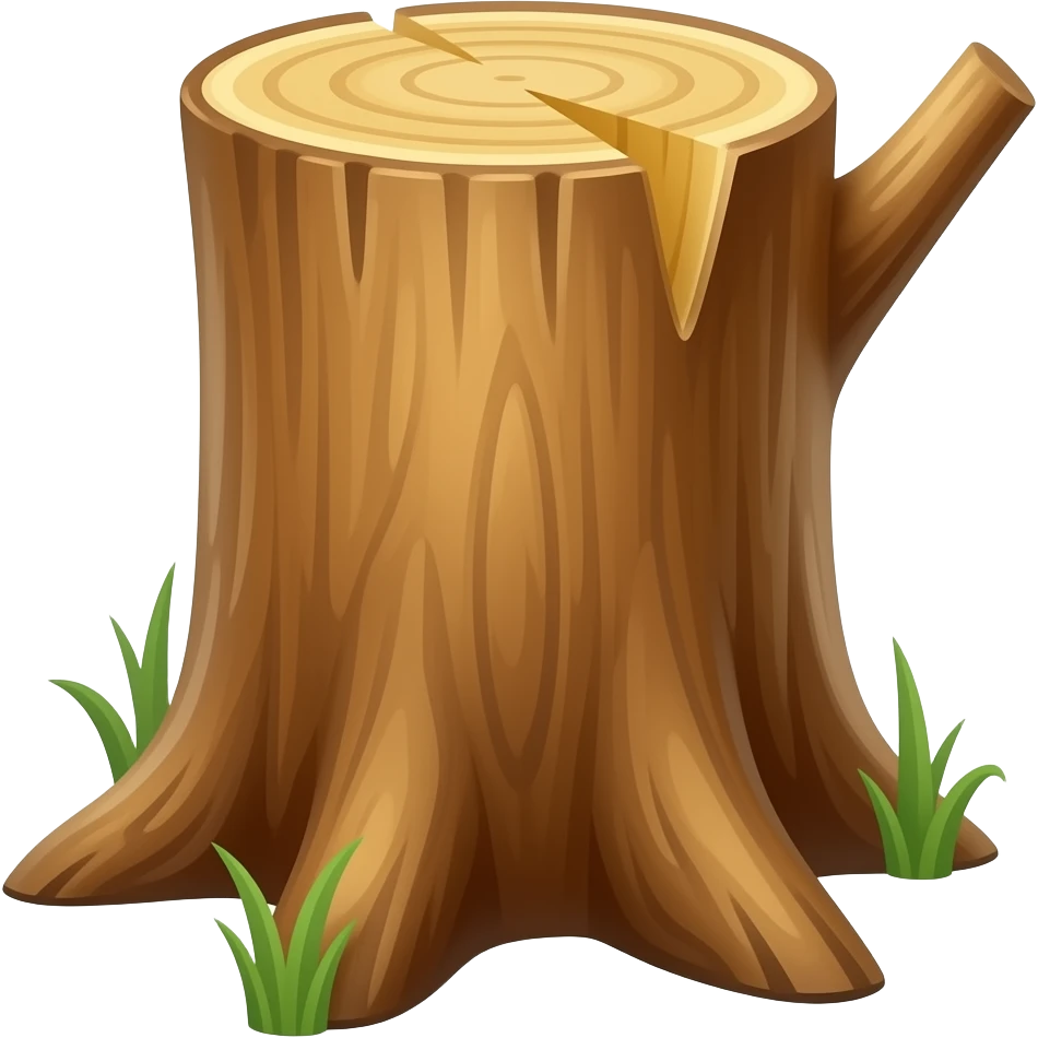 log standing emoji