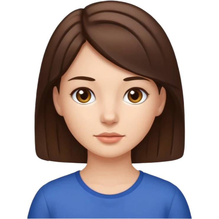 Américain staff et fille brune emoji