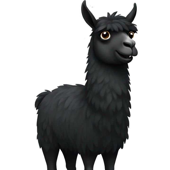black llama emoji
