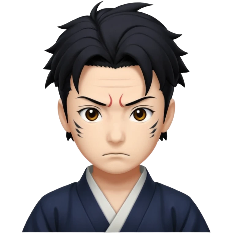 Tanjiro with scar on head from demon slayer emoji