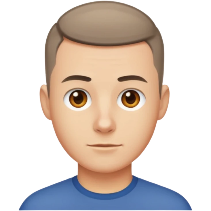 crew cut shorter hair emoji