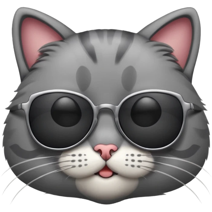 Cat wearing sunglasses emoji