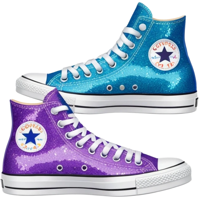 glitter converse sneakers emoji