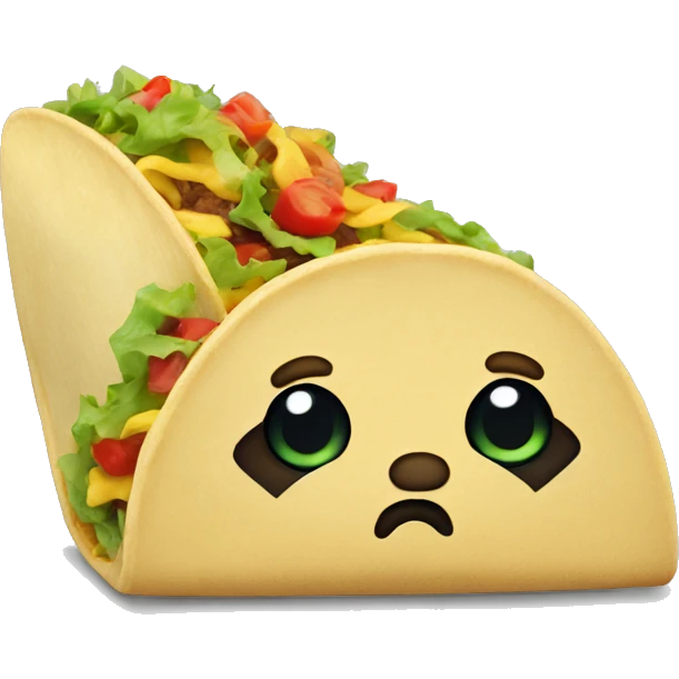 Sad taco  emoji