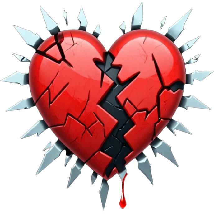 Black Broken heart emoji