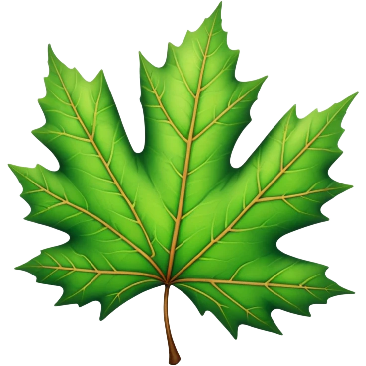 green maple leaf emoji