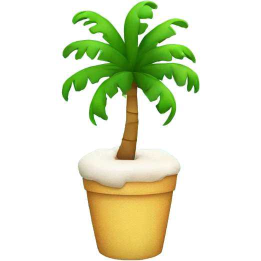 Palme med julepynt  emoji