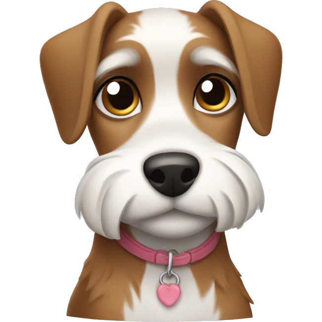  AI generated sticker of a small dog inspired by the style of “Lady and the Tramp.” White outline around it emoji