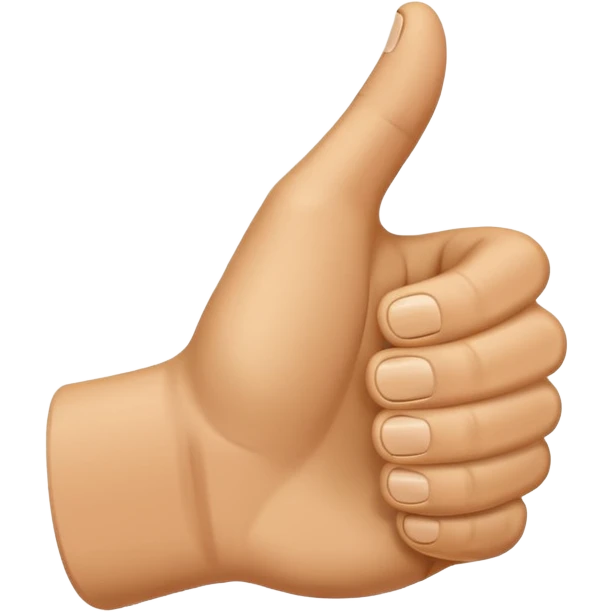 Create an emoji that shows a human hand giving a thumbs up gesture. emoji