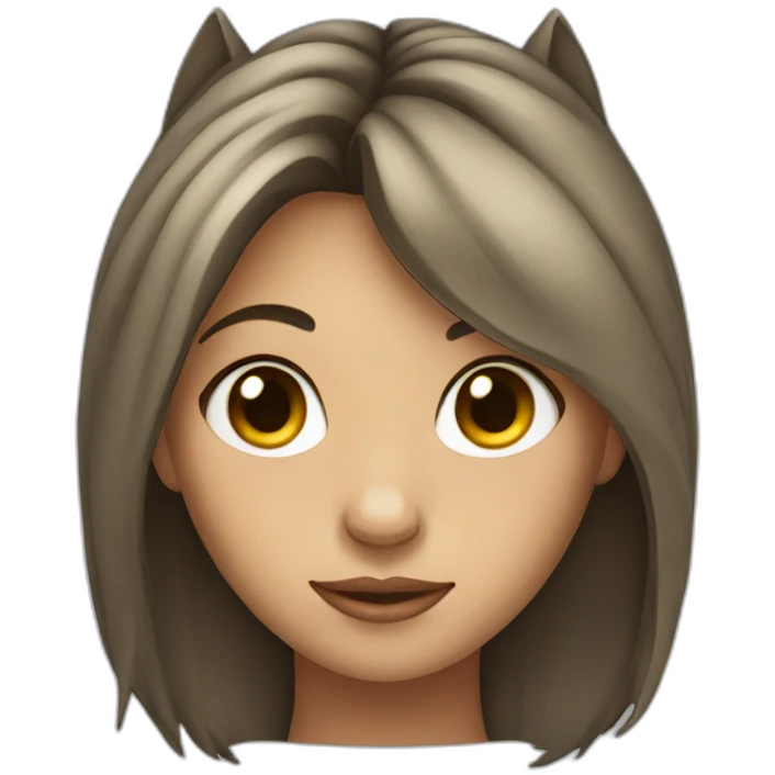 girl with a horse head emoji