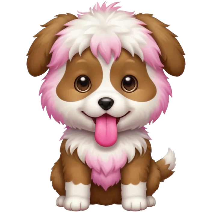 маленький милый щенок в полный рост emoji