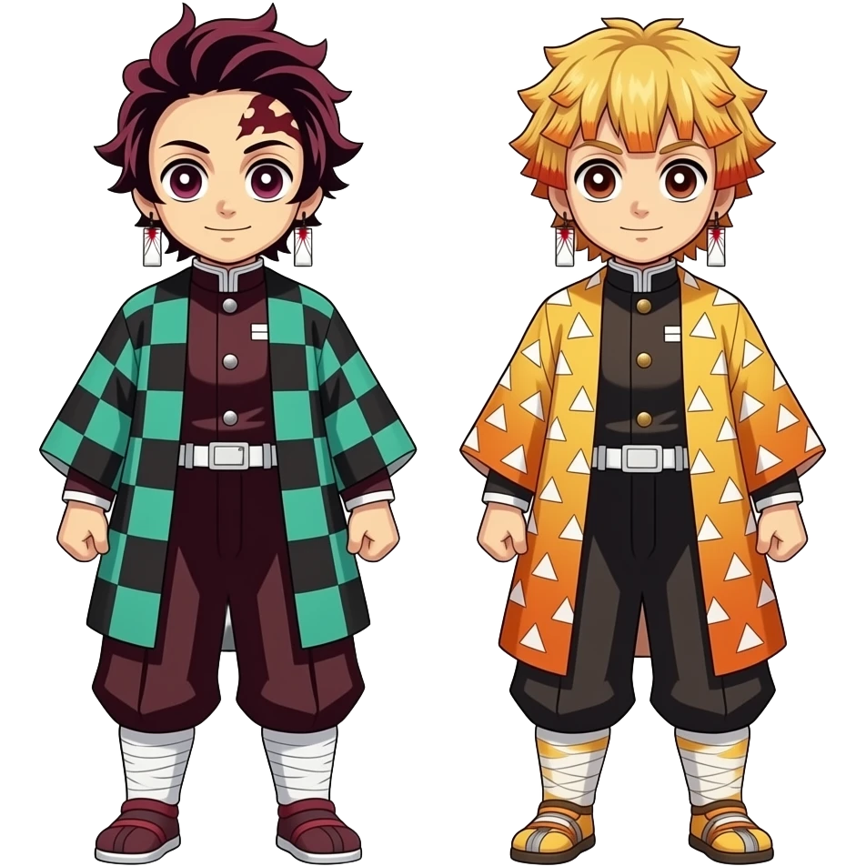 Akaza vs tanjiro kamad and giyu tomioka emoji