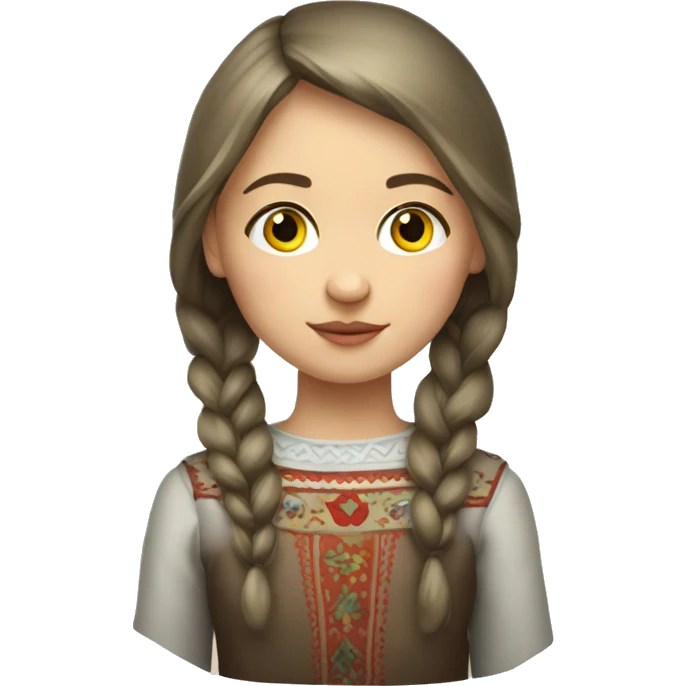 Slavic Russian girl  emoji