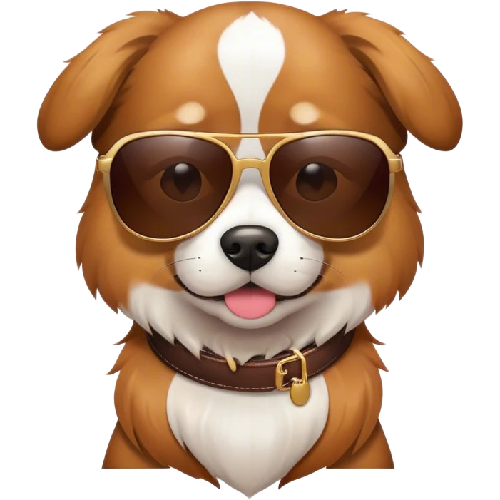 Dog with sunglasses  emoji