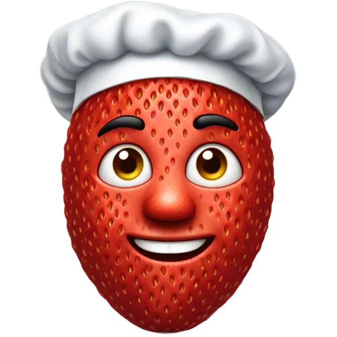 a straberry chef  emoji