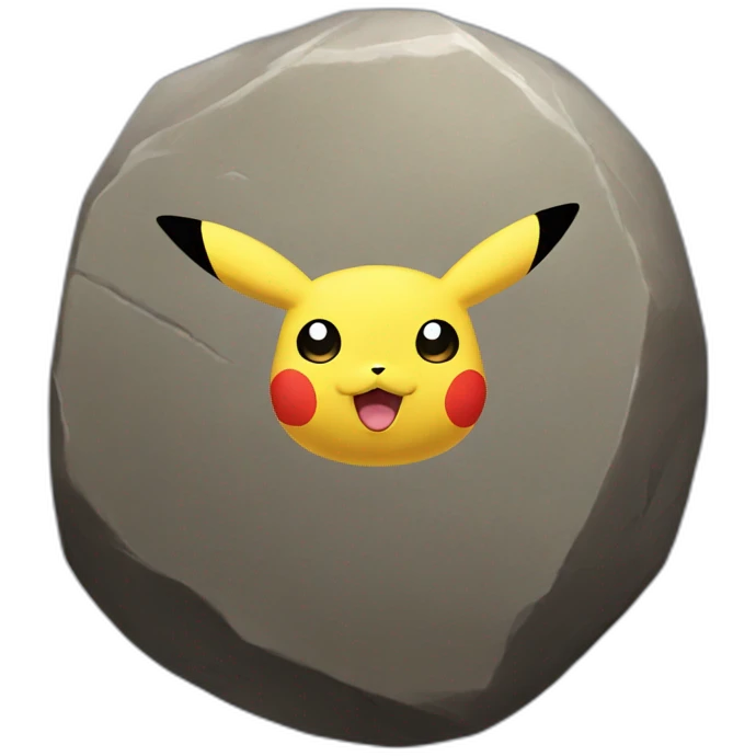 Pikachu stone emoji