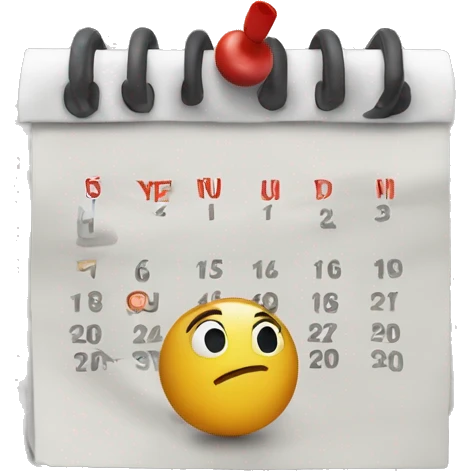 calendar on december circling the 3rd day  emoji