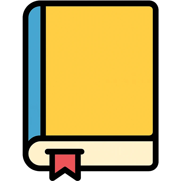book icon with color outline emoji