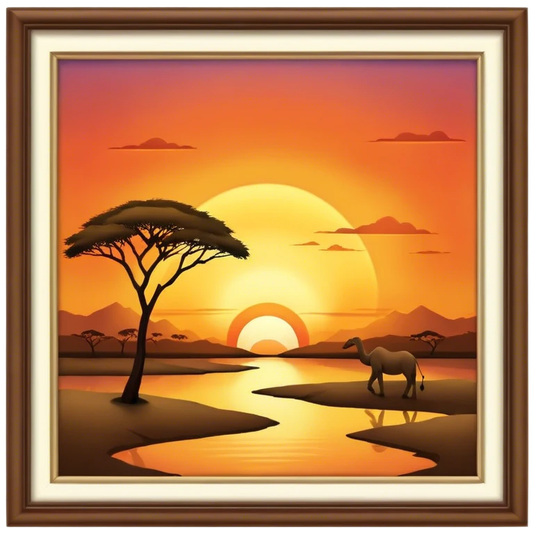 Safari sunset emoji