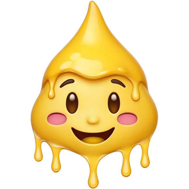 upside-down melting face emoji with cartoonish expression emoji
