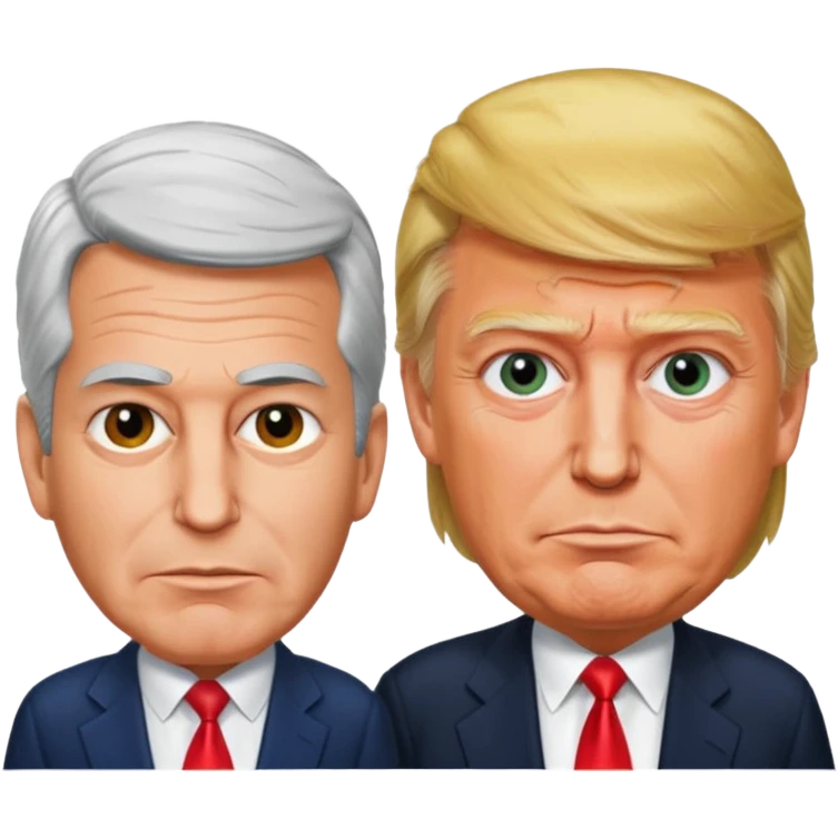 Evil donald trump and jeffrey epstein emoji