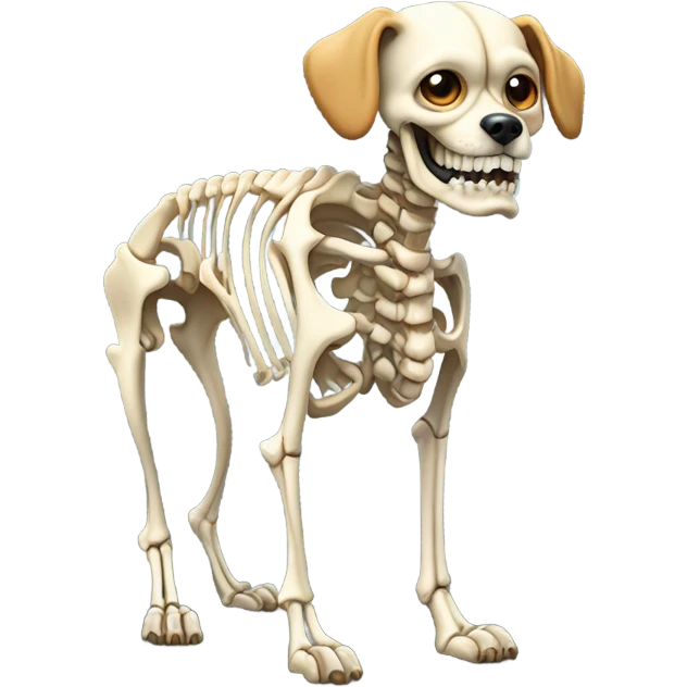 dog skeleton emoji