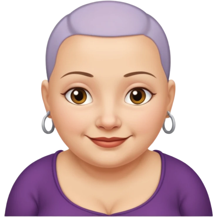 Hunchback small no hair fat woman emoji