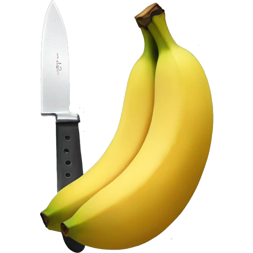 banana with a knife emoji