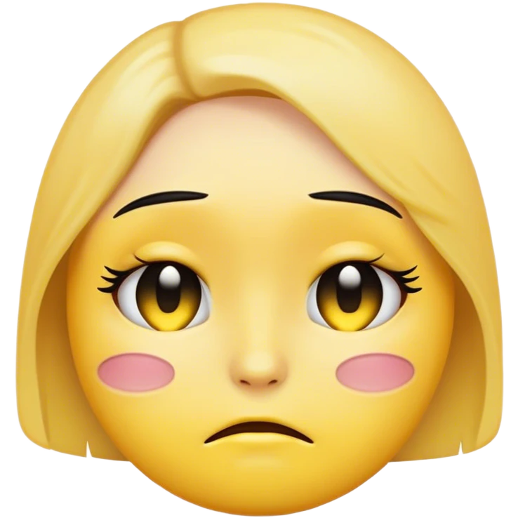 Yellow emoji but emo emoji