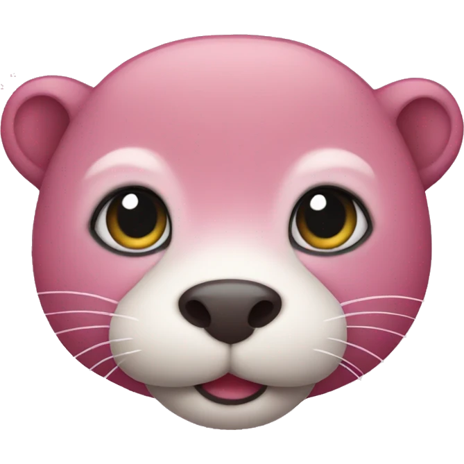 Pink otter emoji