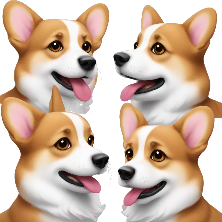 Corgi sending kiss emoji