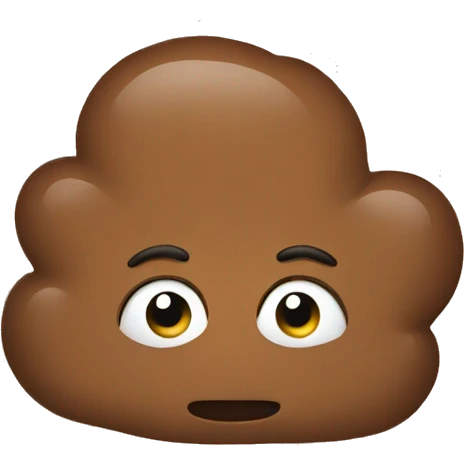 brown puddle  emoji