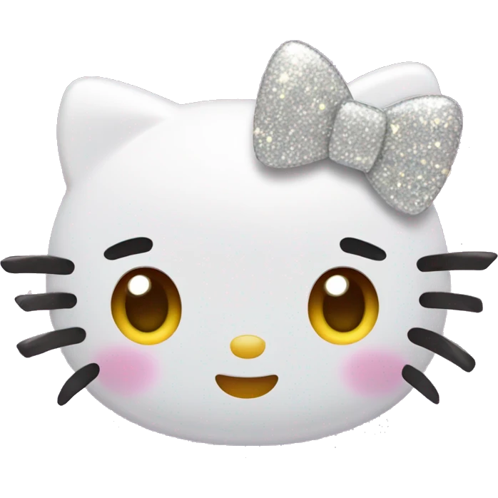 Hello kitty with sparkles emoji