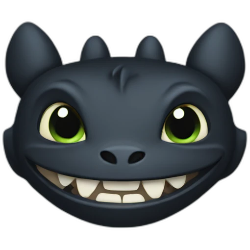 Toothless emoji