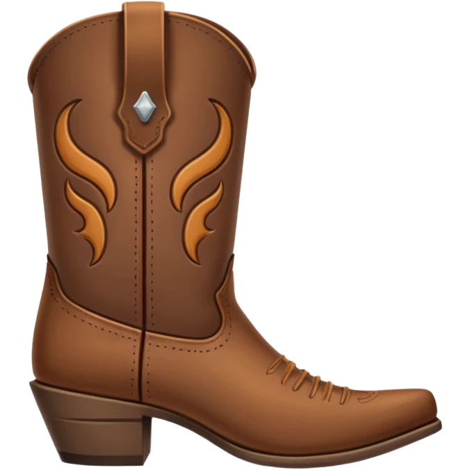 Cowboy Boot minimalistic and small emoji