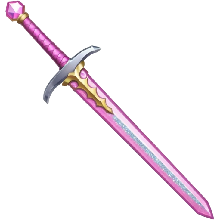 Glitter Sword Pink emoji