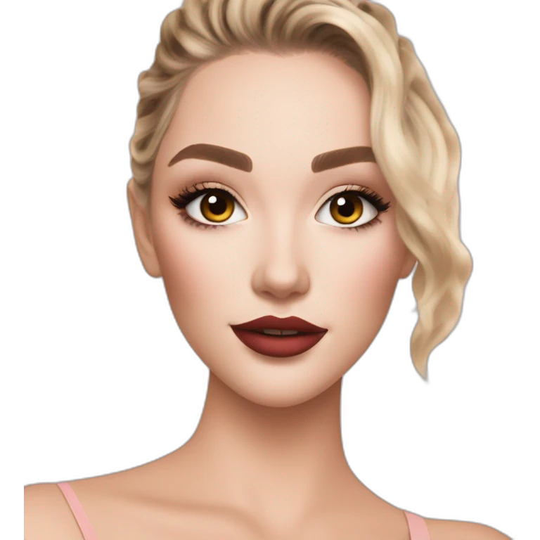 Morgane Makeup french tiktoker emoji