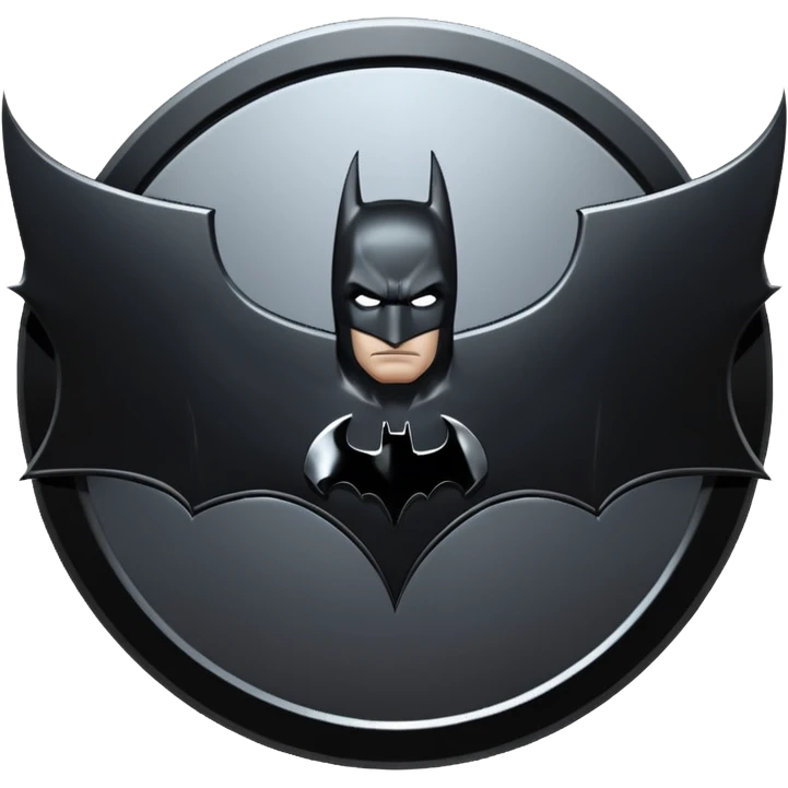 The dark knight batman logo emoji